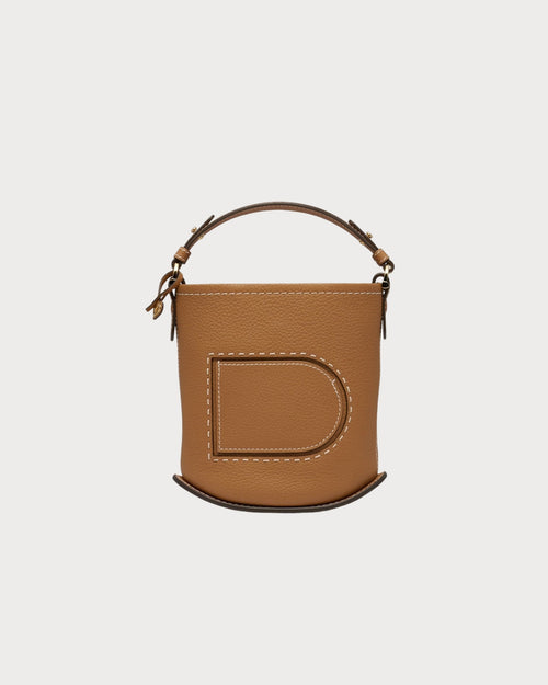 DELVAUX Pin Mini Bucket Surpique | 德爾沃 水桶袋 (迷你/啡色) - LondonKelly 英國名牌代購