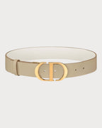 CHRISTIAN DIOR 30 Montaigne Reversible Belt | 迪奥 30蒙田双面皮带 (35mm/米/白色)