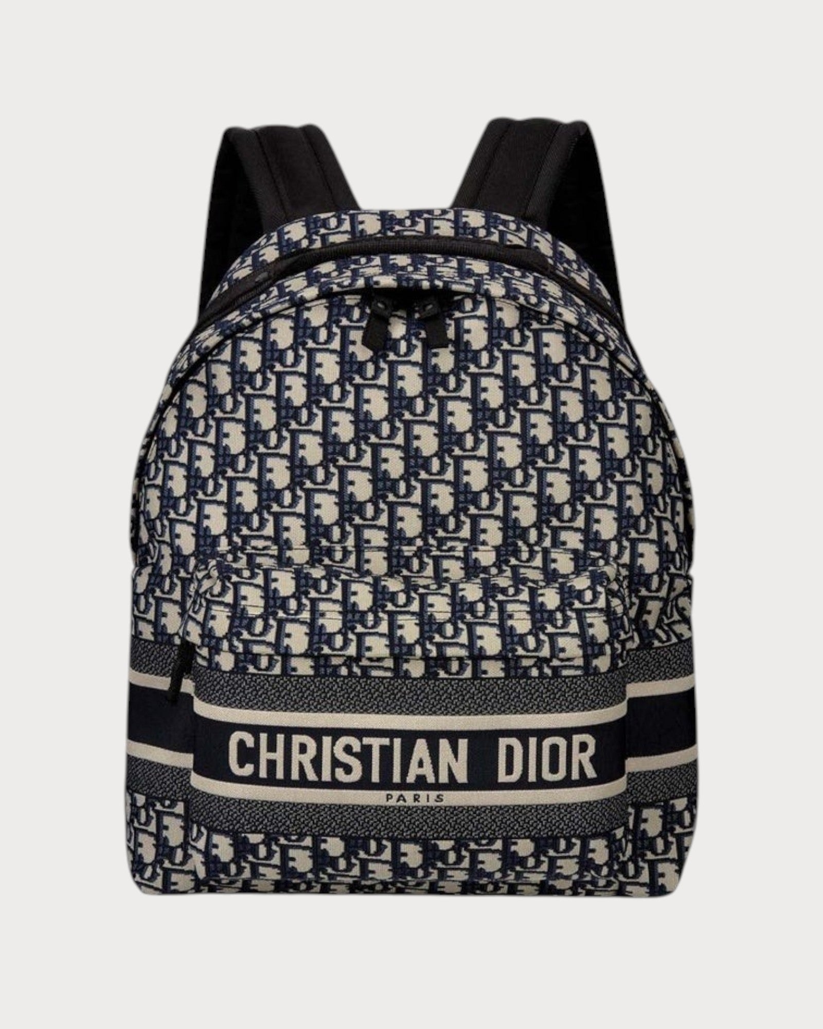 Christian Dior Diortravel バックパック CHRISTIAN DIOR Diortravel Backpack Oblique Jacquard(Navy