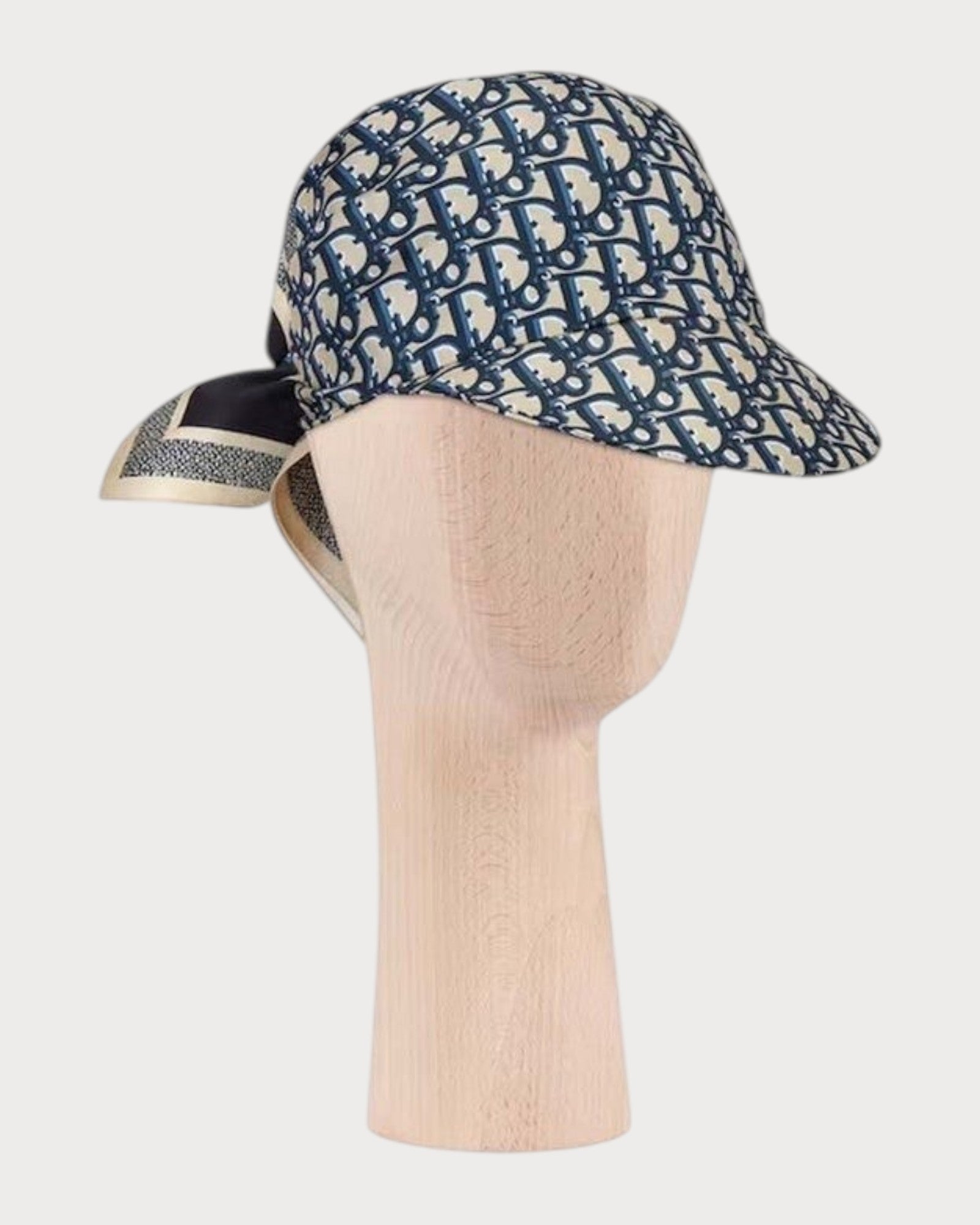 CHRISTIAN DIOR Oblique Silk Visor(Blue) | LONDONKELLY