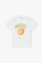 GANNI Relaxed Peach T-shirt | 短袖桃上衣 (白色) - LondonKelly 英國名牌代購