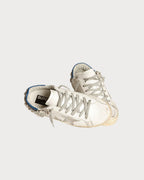 GOLDEN GOOSE Women's Super - Star with Swarovski stone decoration | 黄金鹅 女款 Super - Star 搭配施华洛世奇水钻装饰(白色) - LondonKelly 英国名牌代购