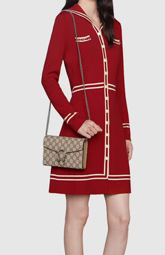 GUCCI Dionysus GG Supreme Chain Wallet | 古馳 銀包連鏈帶 (多色) - LondonKelly 英國名牌代購