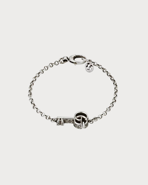 GUCCI GG Marmont Key Charm Bracelet | 古馳 手鏈 (銀色) - LondonKelly 英國名牌代購