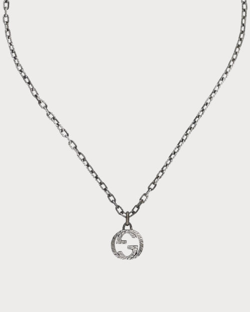 GUCCI Gucci Interlocking Pendant Necklace | 古驰 颈链 (银色) - LONDONKELLY 英国名牌代购