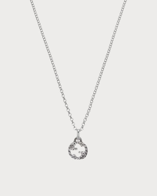 GUCCI Gucci Interlocking Pendant Necklace Silver | 古驰 颈链 (银色) - LondonKelly 英国名牌代购