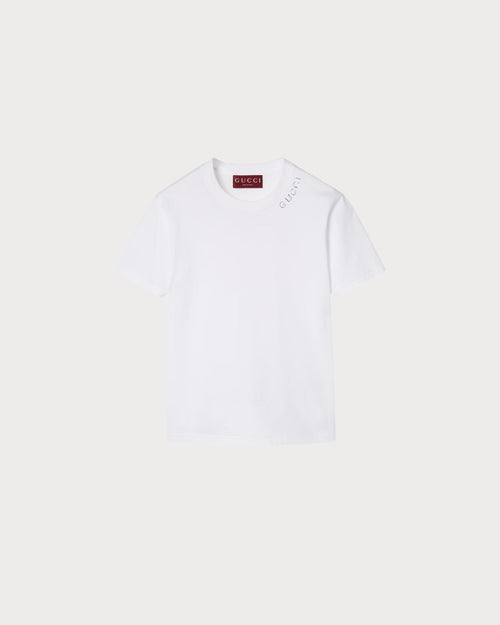 GUCCI Light Cotton Jersey T-shirt | 古驰 上衣 (白色) - LondonKelly 英国名牌代购