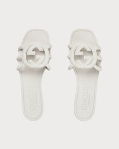 GUCCI Women's Interlocking G Slide Sandal | 古驰 橡胶拖鞋 (多色) - LondonKelly 英国名牌代购