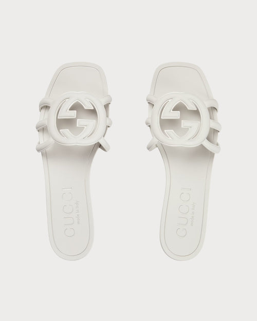 GUCCI Women's Interlocking G Slide Sandal | 古驰 橡胶拖鞋 (多色) - LondonKelly 英国名牌代购
