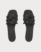 GUCCI Women's Interlocking G Slide Sandal | 古驰 橡胶拖鞋 (多色) - LondonKelly 英国名牌代购