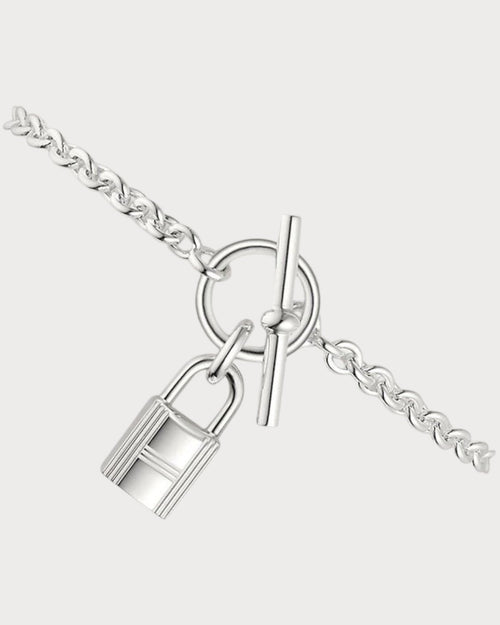 HERMES Kelly Cadenas Bracelet | 愛馬仕 手鏈 (銀色) - LONDONKELLY 英國名牌代購