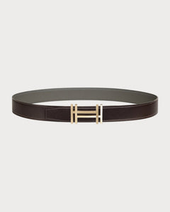 HERMES Men's H Au Carre Belt Buckle & Reversible Leather Strap | 爱马仕 男仕双面皮带 (32MM/ 多色) - LONDONKELLY 英国名牌代购
