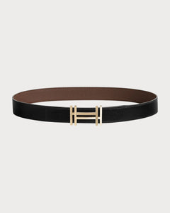 HERMES Men's H Au Carre Belt Buckle & Reversible Leather Strap | 爱马仕 男仕双面皮带 (32MM/ 多色) - LONDONKELLY 英国名牌代购