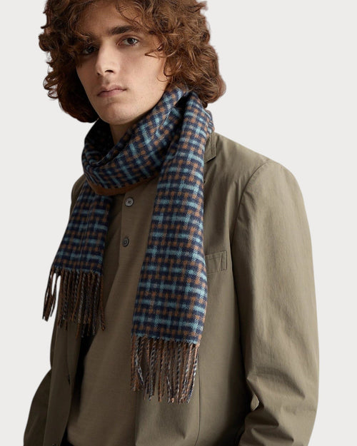 HERMES Men's H Ecossais Recto - Verso Muffler | 爱马仕 男仕颈巾 (多色) - LONDONKELLY 英国名牌代购