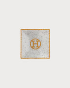 HERMES Mosaique au 24 gold square plate n°1 | 爱马仕 方形碟 (金色) - LondonKelly 英国名牌代购