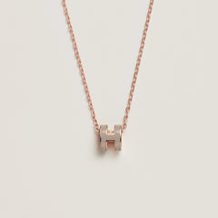 HERMES Rose Gold Mini Pop H Necklace | 愛馬仕 玫瑰金頸鏈 (多色) - LondonKelly 英國名牌代購