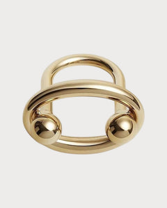 HERMES Satellite Scarf 90 Ring | 爱马仕 丝巾扣 (Gold)