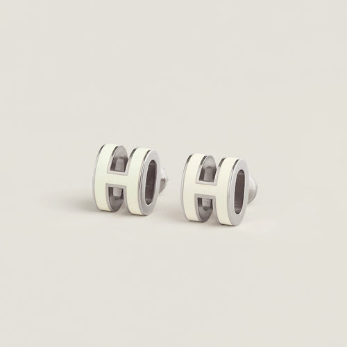 HERMES Silver Mini Pop H Earrings | 愛馬仕 耳環 (迷你/多色) - LondonKelly 英國名牌代購