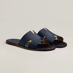 HERMES Men's Calfskin Izmir Sandal | 愛馬仕 男仕拖鞋 (Marine)