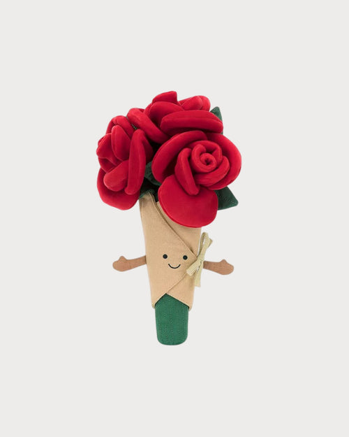 JELLYCAT Amuseables Rose Bouquet | 玫瑰花 (红色) - LondonKelly 英国名牌代购