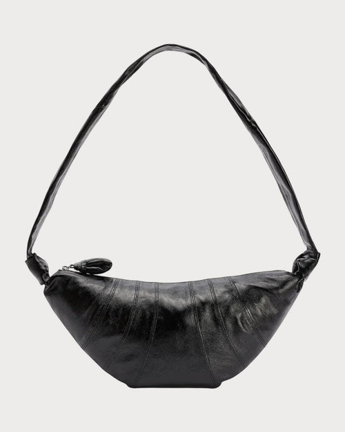 LEMAIRE Croissant Bag In Coated Cotton(Medium/Black) - LONDONKELLY 英國名牌代購