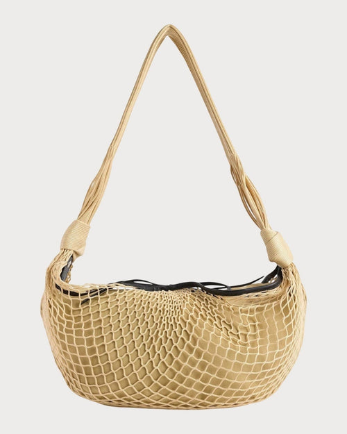 LEMAIRE Croissant Filt Woven and Leather Shoulder Bag(Beige) - LONDONKELLY 英国名牌代购