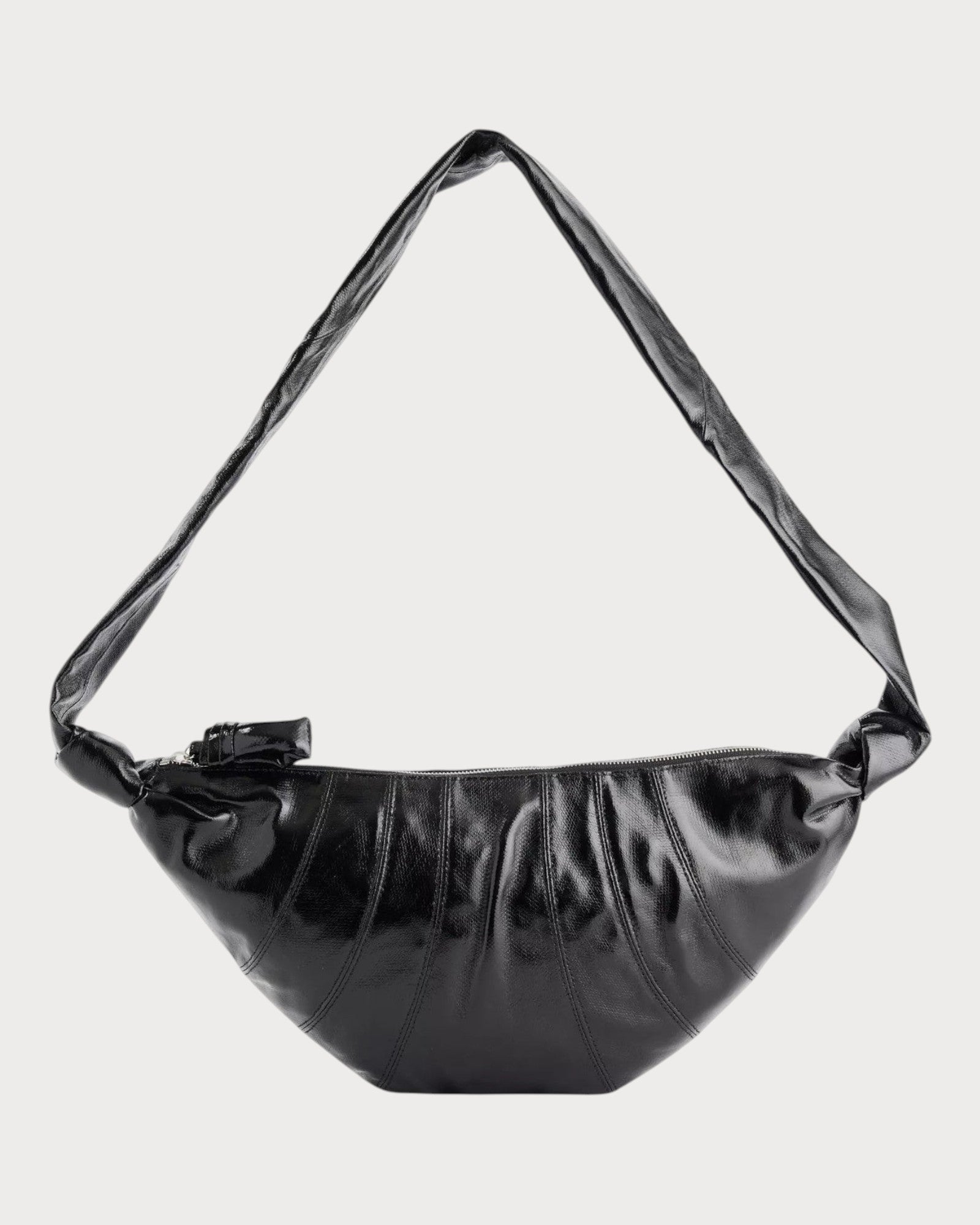 LEMAIRE Men's Croissant Leather Cross-Body Bag(Medium/Black