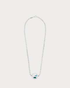 LOEWE Anagram Pebble Necklace in Sterling Silver and Crystals | 罗意威 颈链 (多色) - LondonKelly 英国名牌代购