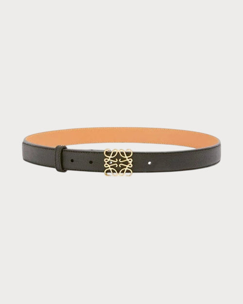 LOEWE Grain Leather Anagram Belt | 罗意威 皮带 (2.8cm/Black)