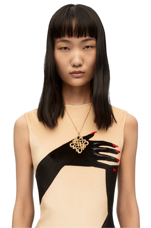 LOEWE Large Pendant Necklace in Sterling Silver | 罗意威 颈链 (多色) - LondonKelly 英国名牌代购