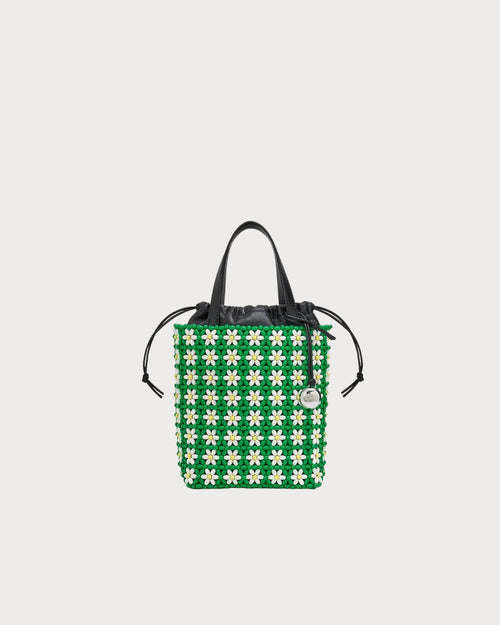 LOEWE Mini Tote in Beads and Lambskin | 罗意威 珠饰手提袋 (绿色) - LondonKelly 英国名牌代购