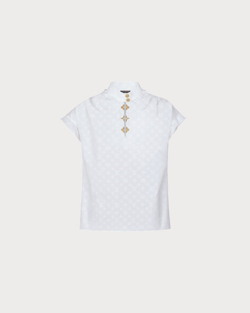 LOUIS VUITTON 1A5M05 Frill Blouse |路易威登 短袖上衣 (白色) - LondonKelly 英国名牌代购