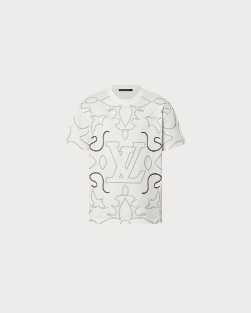 LOUIS VUITTON 1AFWVO Men's Embroidered Cotton T-Shirt | 路易威登 男仕上衣 (白色) - LondonKelly 英国名牌代购