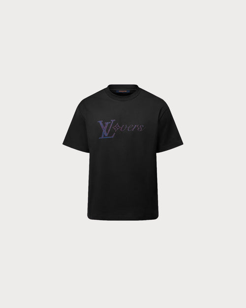 LOUIS VUITTON 1AGTSE Iridescent LV Vers T-Shirt | 路易威登 男仕上衣 (黑色) - LondonKelly 英国名牌代购