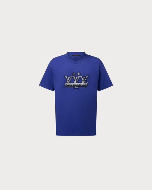 LOUIS VUITTON 1AHCNL Embellished Cotton T-Shirt | 路易威登 男仕上衣 (蓝色) - LondonKelly 英国名牌代购
