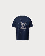 LOUIS VUITTON 1AHW60 Men's Embroidered Cotton T-Shirt | 路易威登 男仕上衣 (深蓝色) - LondonKelly 英国名牌代购