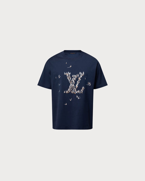 LOUIS VUITTON 1AHW60 Men's Embroidered Cotton T-Shirt | 路易威登 男仕上衣 (深蓝色) - LondonKelly 英国名牌代购