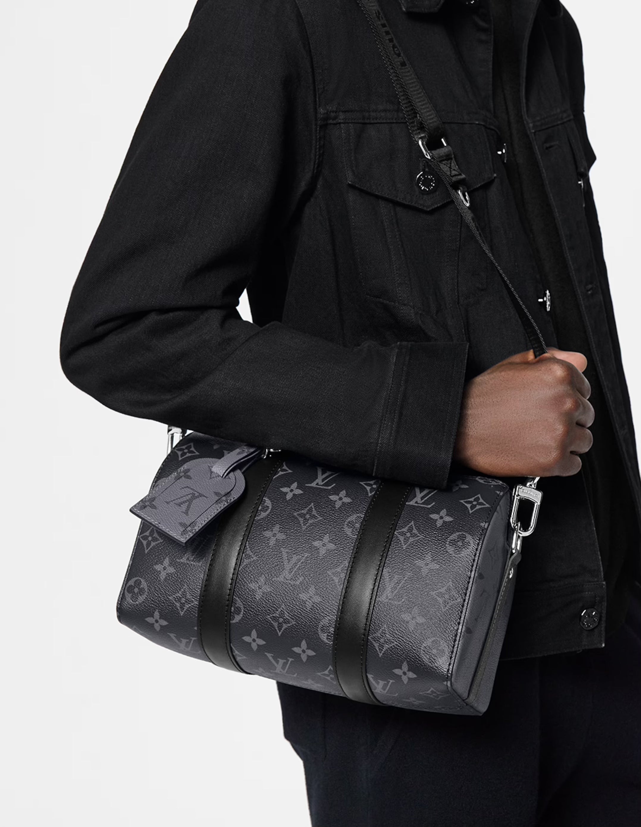LOUIS VUITTON M45936 Men's City Keepall Bag Monogram Canvas(Black