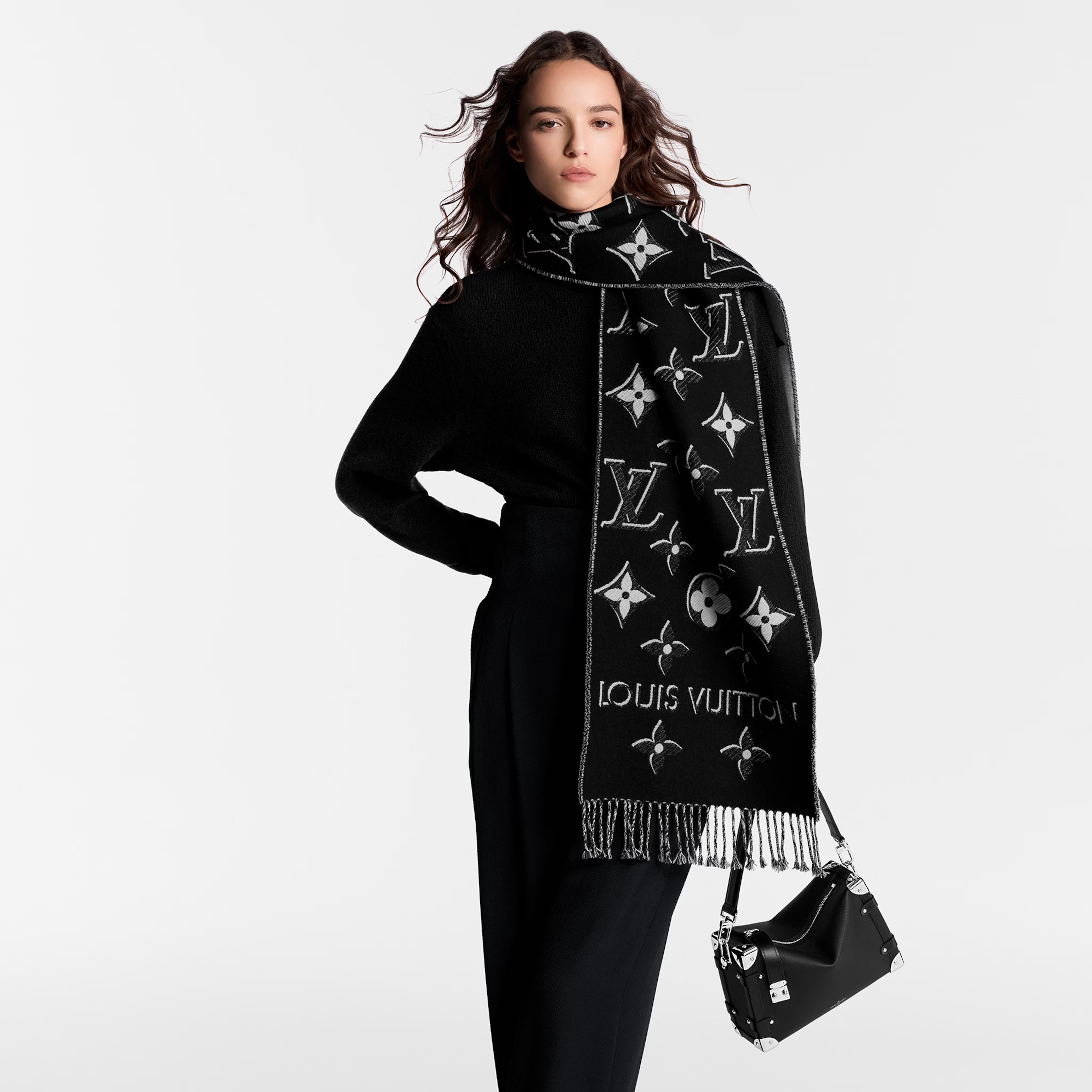 LOUIS VUITTON M78159 Essential Shine Scarf Wool(3 Colors