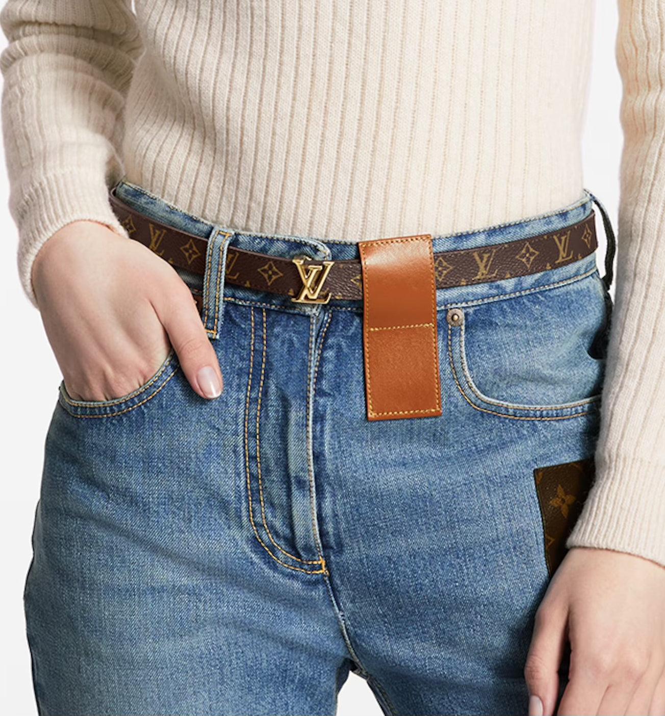LOUIS VUITTON M0431W LV Iconic 20MM Reversible Belt Monogram