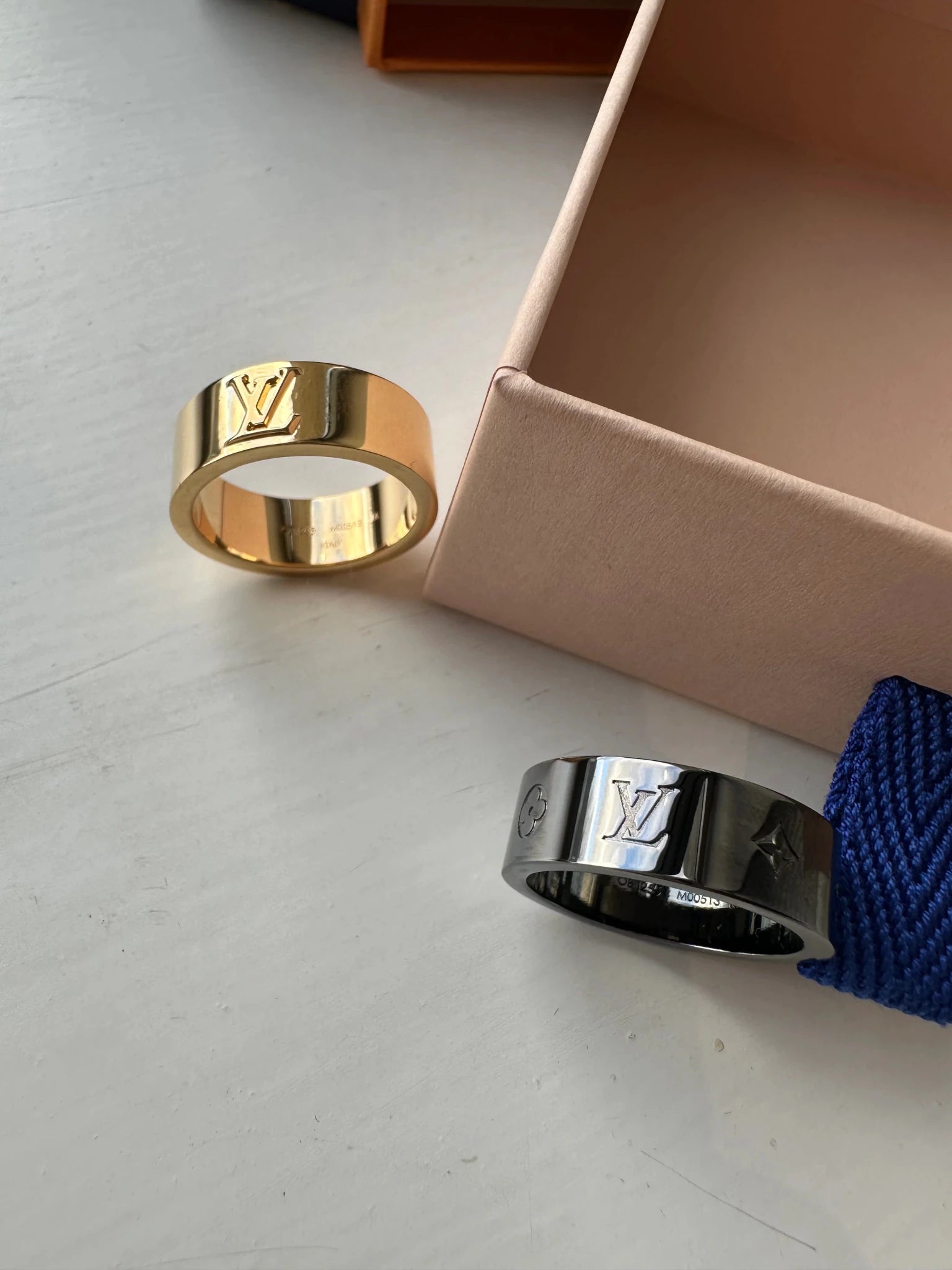 路易威登M00513 LV Instinct Set of 2 Rings 戒指(金灰色