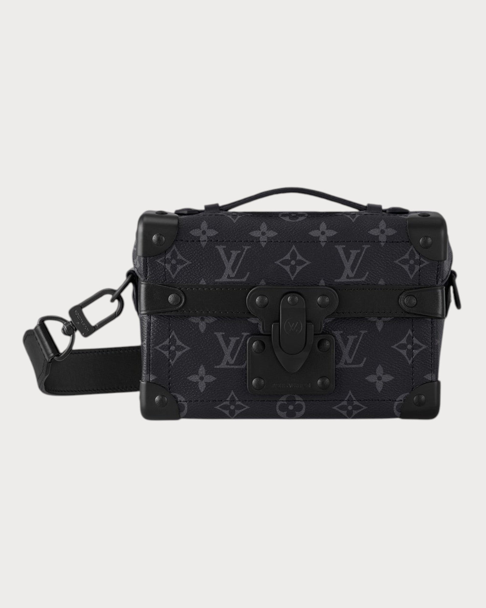 路易威登 M11743 男仕 Soul Trunk Bag Monogram塗層帆布手袋(黑色