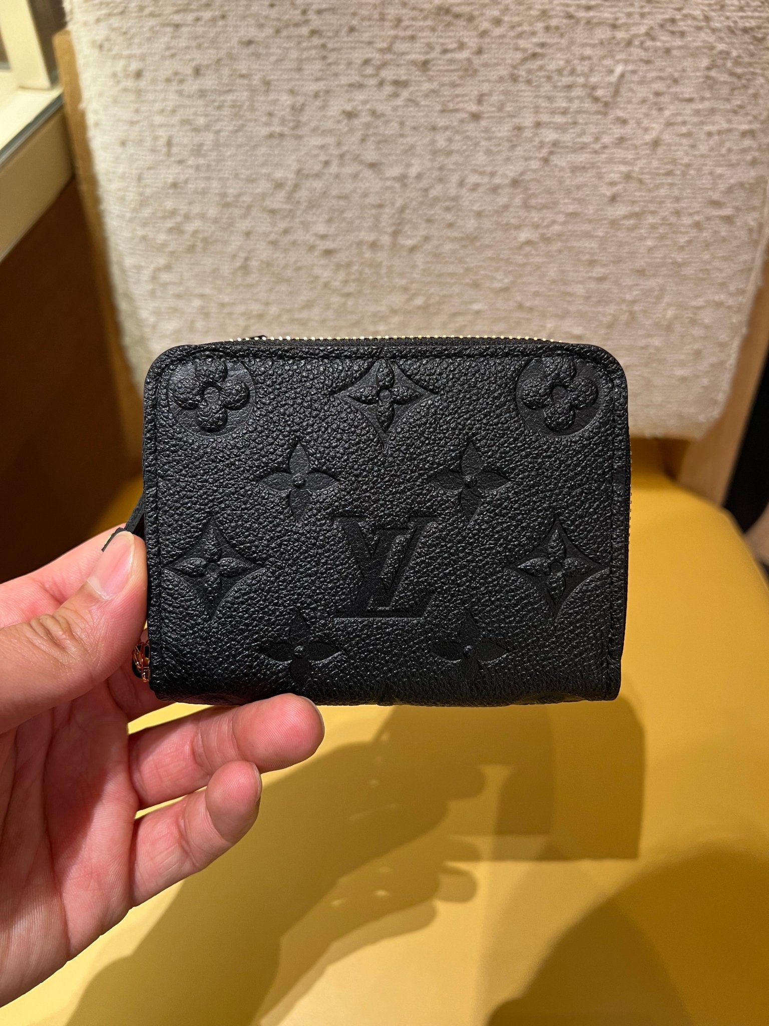 LOUIS VUITTON M60574 Zippy Coin Purse Monogram Canvas(Black