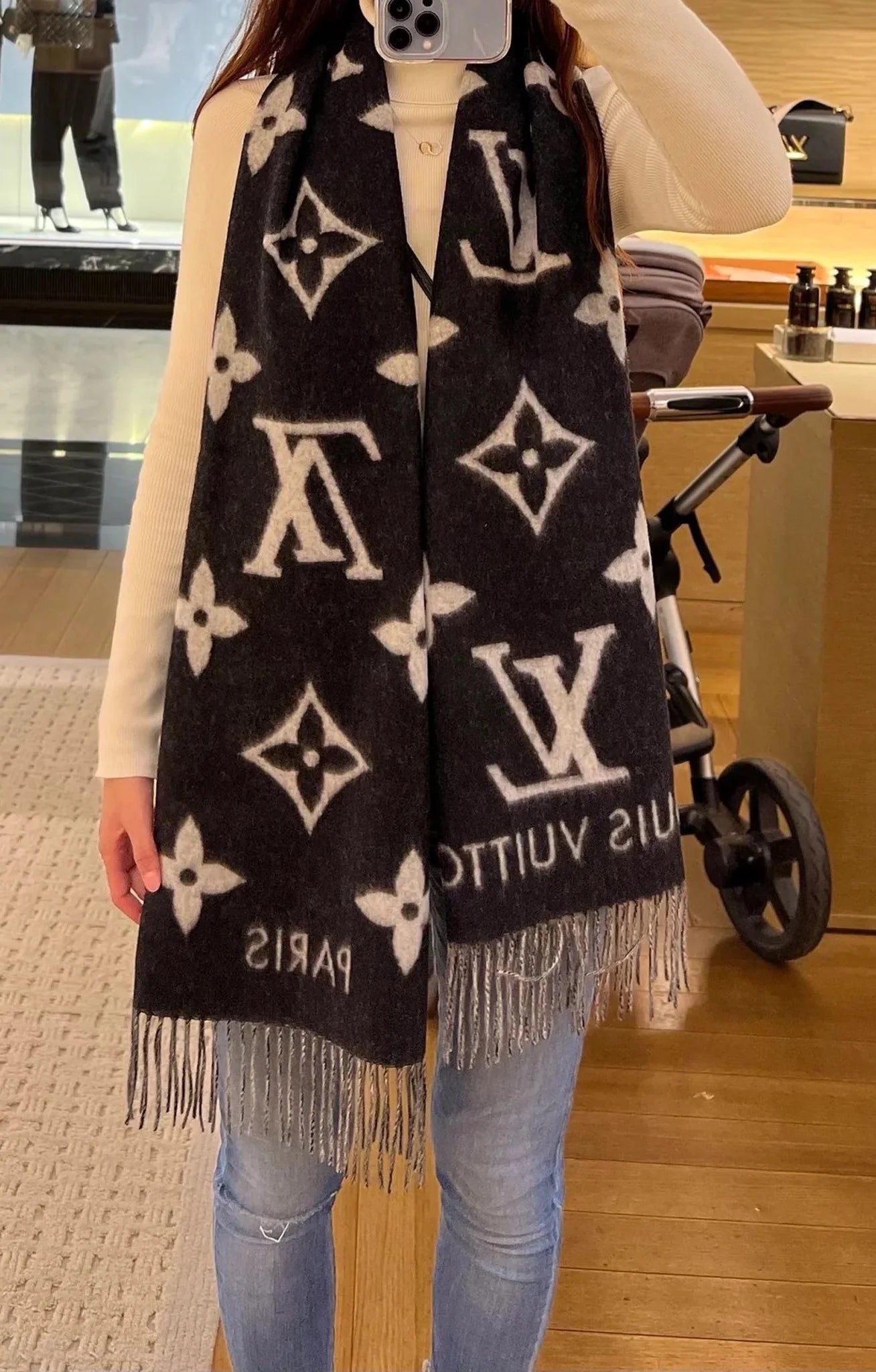 LOUIS VUITTON M71040 Reykjavik Scarf Cashmere(Many) | LONDONKELLY