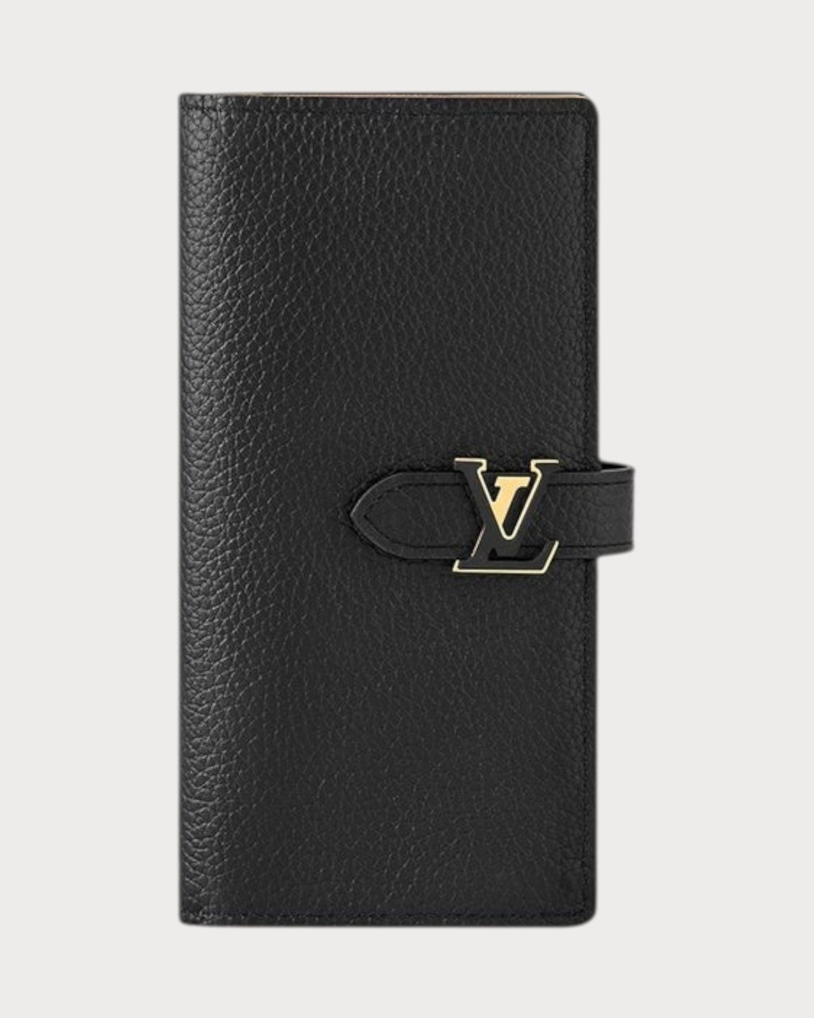 Laya LOUIS VUITTON 三つ折り財布 ブラック LOUIS VUITTON M81330 LV Vertical Wallet Taurillon Leather(Black