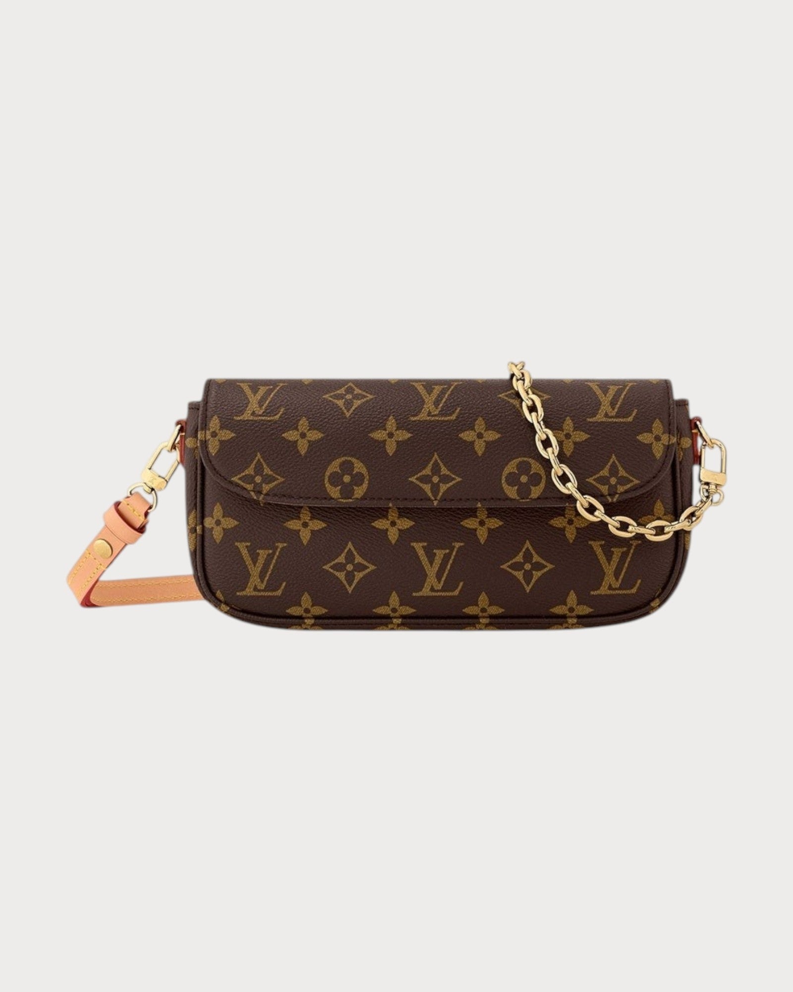 LOUIS VUITTON M81911 Ivy Wallet on Chain Bag Leather(Brown