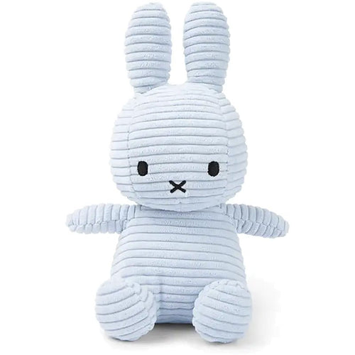 MIFFY Sitting Corduroy Plush | 米菲坐著的燈芯絨毛絨毛玩具 (冰藍色) - LondonKelly 英國名牌代購