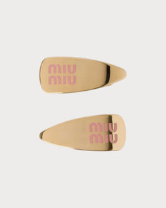 MIU MIU Enameled Metal Hair Clips | 缪缪 发夹 (多色) - LONDONKELLY 英国名牌代购