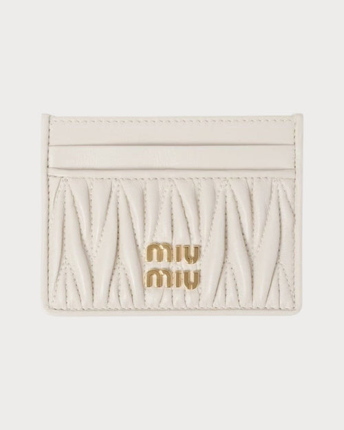 MIU MIU Matelasse Nappa Leather Card Holder | 缪缪 卡套 (多色) - LONDONKELLY 英国名牌代购