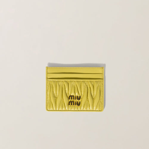 MIU MIU Matelasse Nappa Leather Card Holder | 繆繆 卡套 (多色) - LondonKelly 英國名牌代購